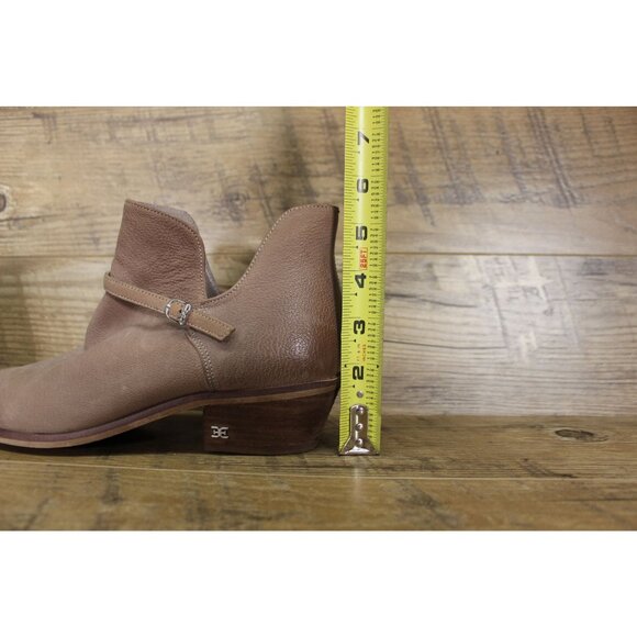Sam Edelman Palmer‎ Ankle Boots Women’s Size 8.5 Putty Distressed Leather - Picture 9 of 15